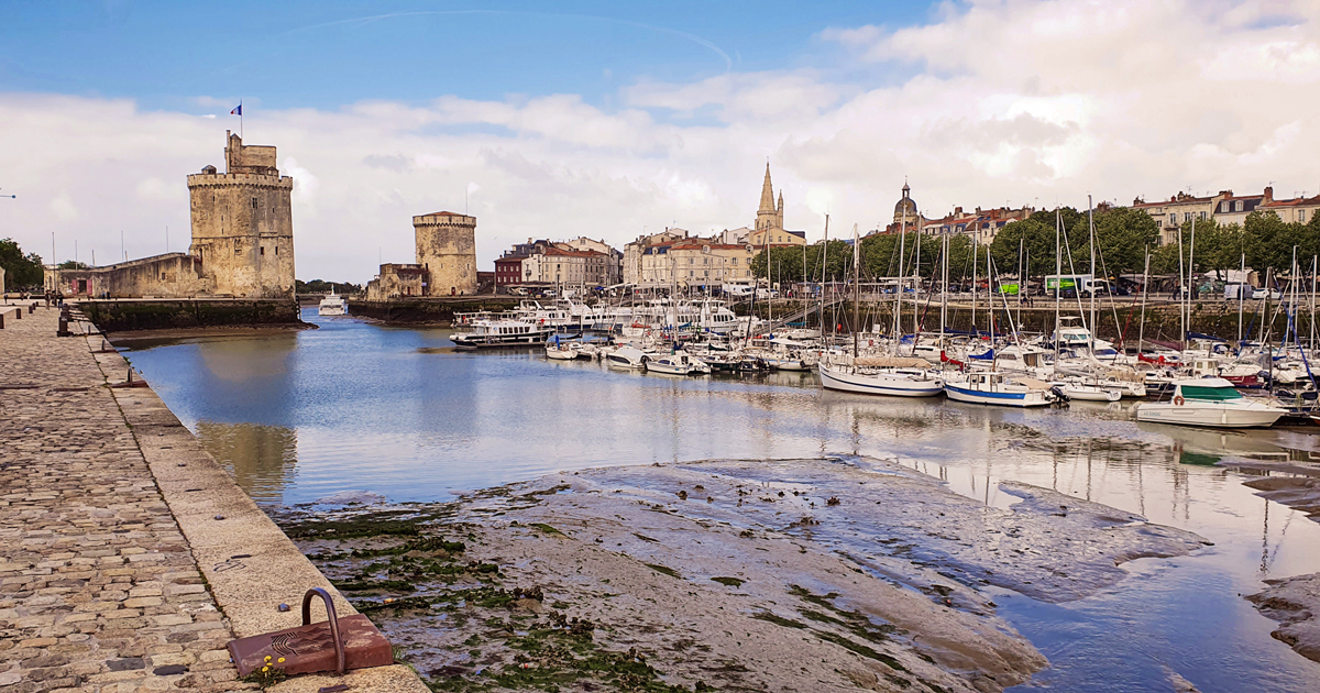 Überblick über das Stadtbild von la Rochelle