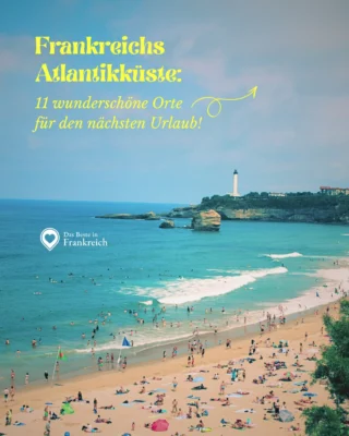 🌡️Über 35°C in Deutschland? Bei diesen Temperaturen wünschen wir uns die französische Atlantikküste mehr denn je herbei!

Endlose Sandstrände, raue Küsten, charmante Hafenorte und das besondere Lebensgefühl des französischen Atlantiks: Wer Inspiration für den nächsten Frankreichurlaub sucht, findet hier gleich 11 schöne Orte entlang der Atlantikküste.
📍 Arcachon
📍 Saint-Jean-de-Luz
📍 Biarritz
📍 Bidart
📍 Île de Ré
📍 La Tremblade
📍 Cap Ferret
📍 Vaux-sur-Mer
📍 La Coubre
📍 La Rochelle
📍 Hendaye

Welcher Ort an Frankreichs Atlantikküste gehört für Sie unbedingt auf diese Liste? 

📖Individuelle Frankreich-Reise planen und unverbindliches Angebot anfragen? ➡️ www.das-beste-in-frankreich.de

📚Mehr Infos zu Reisen an die Atlantikküste: ➡️ www.das-beste-in-frankreich.de/atlantikkueste/

#frankreich #atlantikküste #frankreichurlaub #frankreichliebe #meerliebe